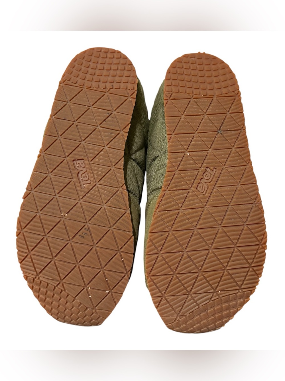 Teva Reember Moc Olive Green Quilted Shoes Size 8 - Picture 9 of 10